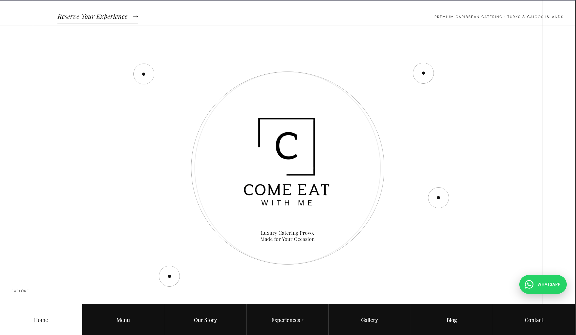 Come Eat With Me Catering website project