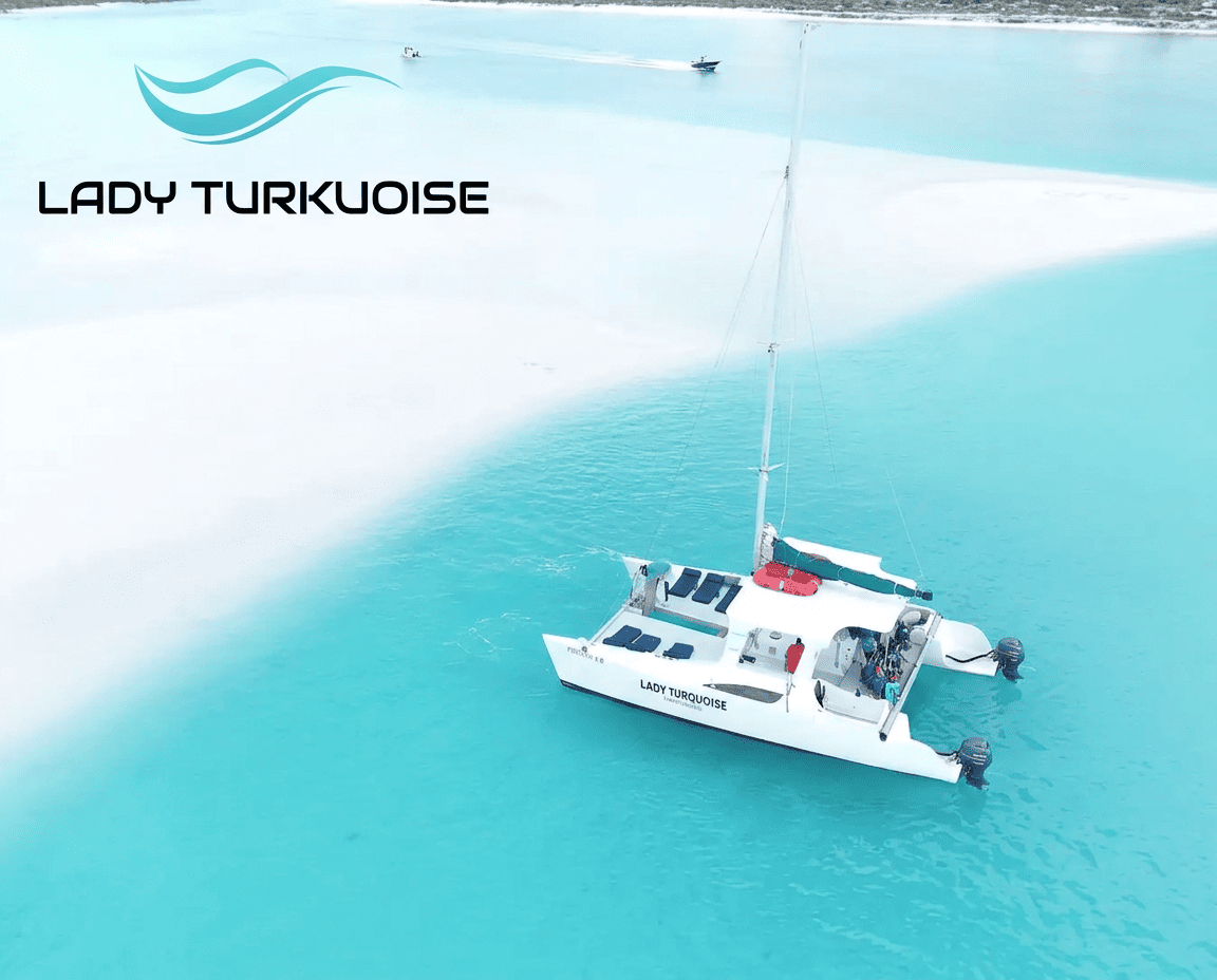 Luxury yacht in clear blue water